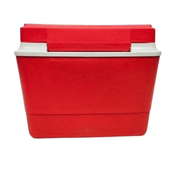 Vintage Gott 8 Quart Red & White Cooler Lunch Box Ice Chest Personal Cooler - Picture 7 of 10